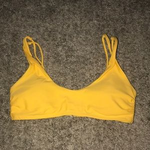 yellow swim suit top
